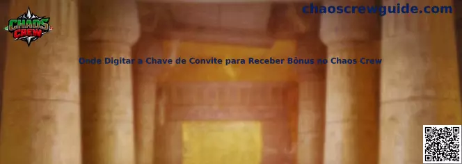 Guía visual de dónde ingresar la clave de invitación en Chaos Crew