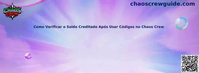 Cómo verificar saldo acreditado en Chaos Crew